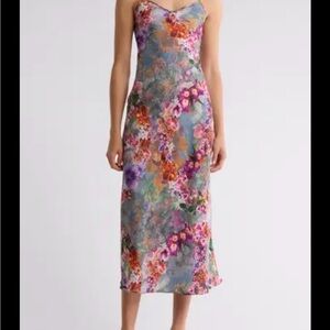 All Saints Floral Midi Dress - Multicolor